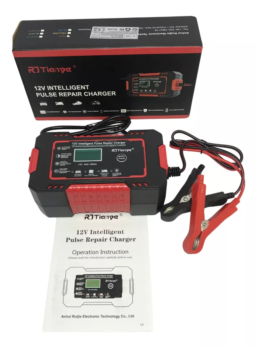 Cargador Baterías Carro Motos 12v